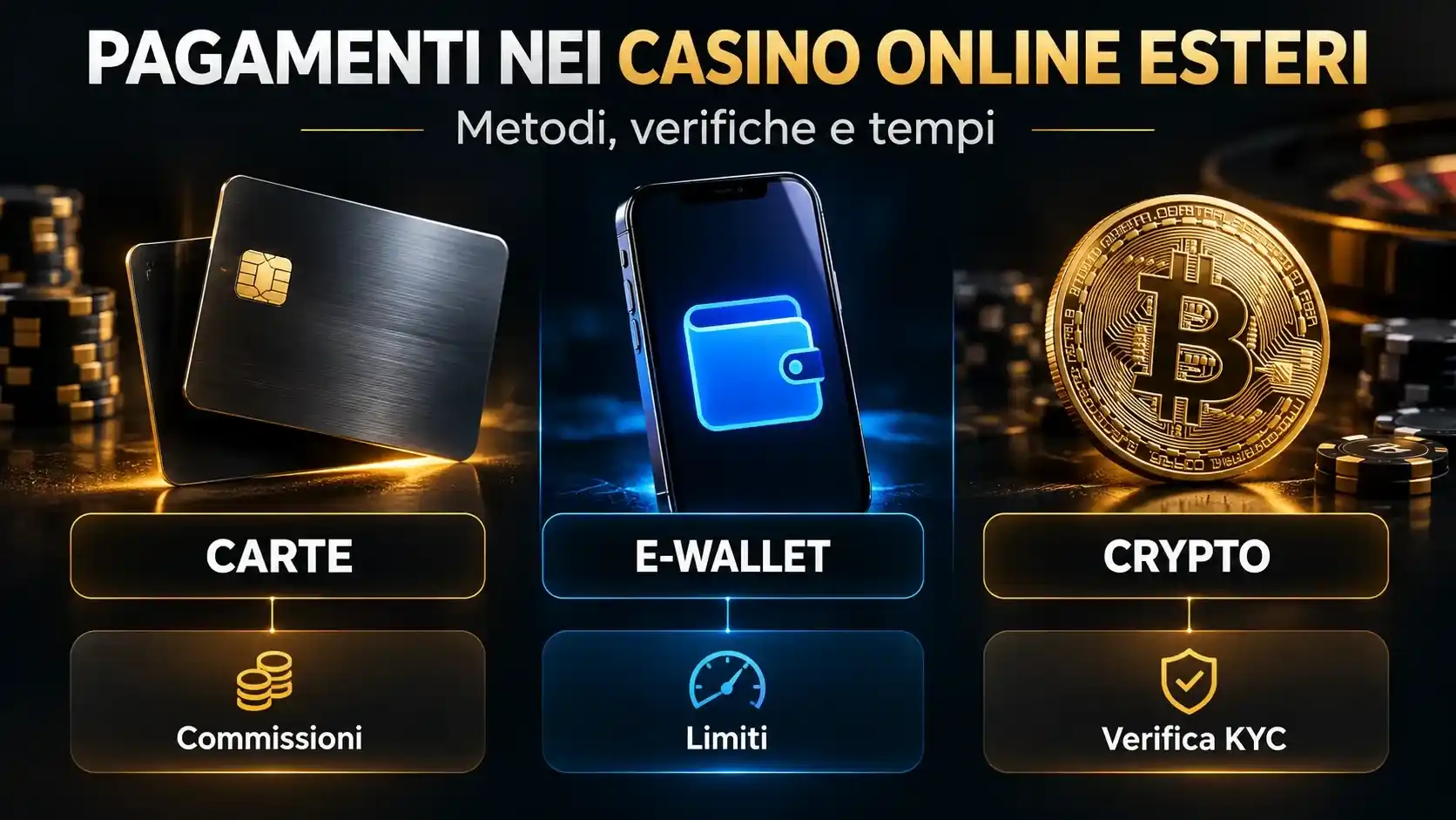 Metodi di pagamento, depositi e prelievi sui casino non aams senza autoesclusione